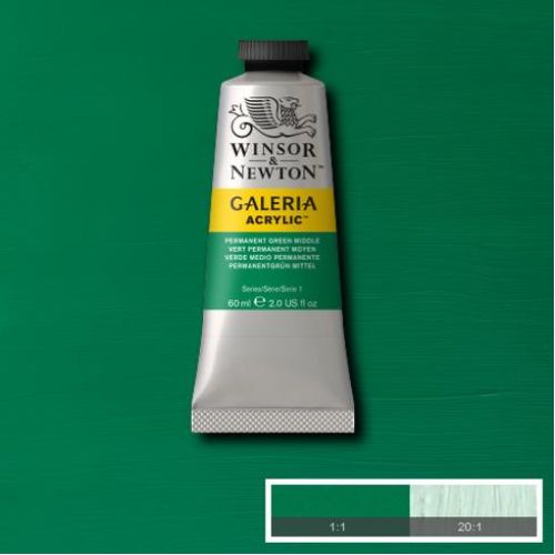 Winsor & Newton Galeria Akrilik Boya Permanent Green Middle 60 Ml Winsor & Newton Galeria Akrilik Boya Permanent Green Middle 60 Ml